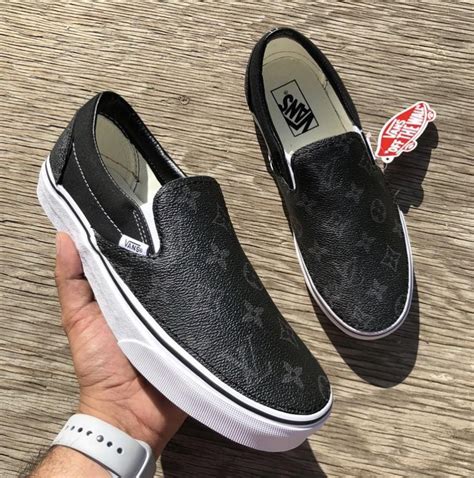 louis vuitton vans slip on|louis vuitton denim mules.